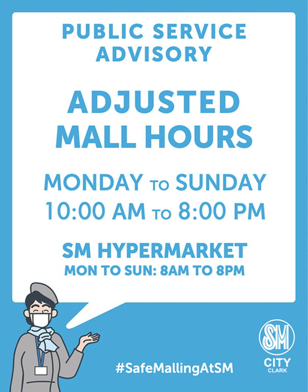 SM City Clark Announcement – July 18, 2020