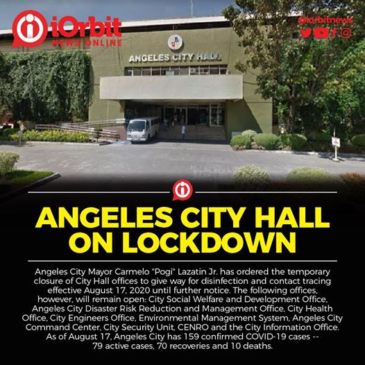 Temporary Closure of Angeles City Hall Offices