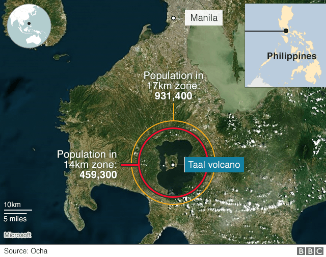 Natural Disaster Alert – Taal Volcano at Alert Level 2 April 11, 2022
