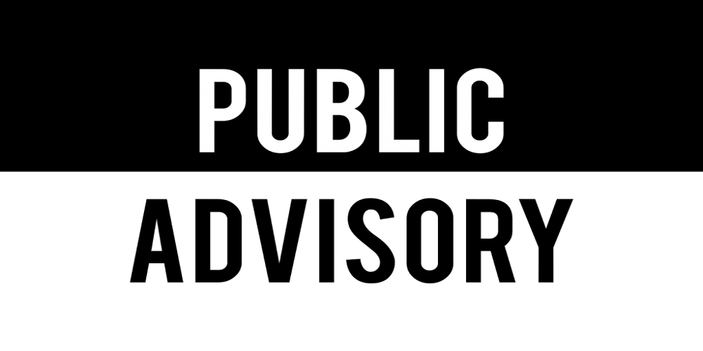 Public Advisory